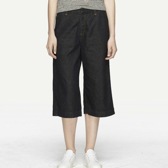 RAG & BONE Cropped  GAUCHO Harrow Jeans - Picture 1 of 6